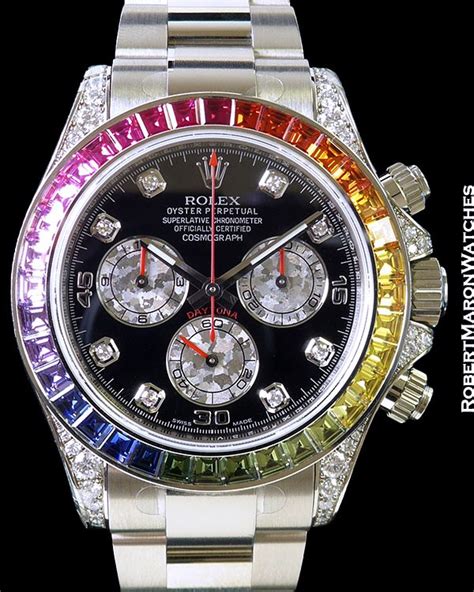 rainbow baguette rolex|rolex rainbow daytona.